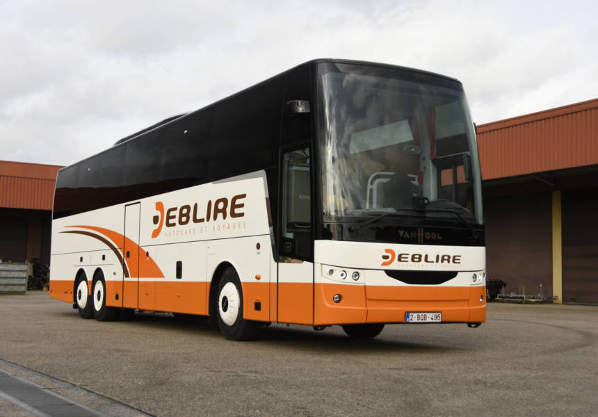 Nouvel autocar de tourisme Van Hool EX16H Extérieur